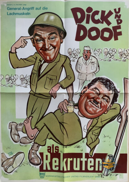 Dick und Doof als Rekruten, Filmplakat
