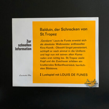 18 Stk. Kino - Aushangplakate, Balduin der Schrecken von St.Tropez – Bild 10