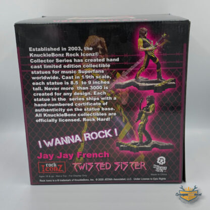Jay Jay French von Twisted Sister Rock Iconz Statue in limitierter Auflage – Bild 6