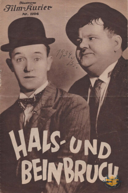 Hals - Und Beinbruch, Illustrierter Film-Kurier Nr.1106