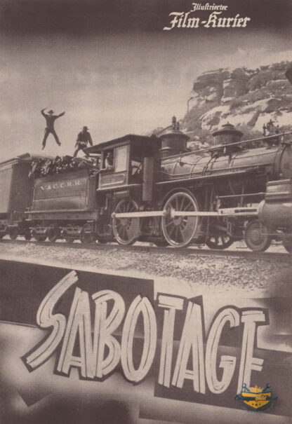 Sabotage, Illustrierter Film-Kurier Nr.1505